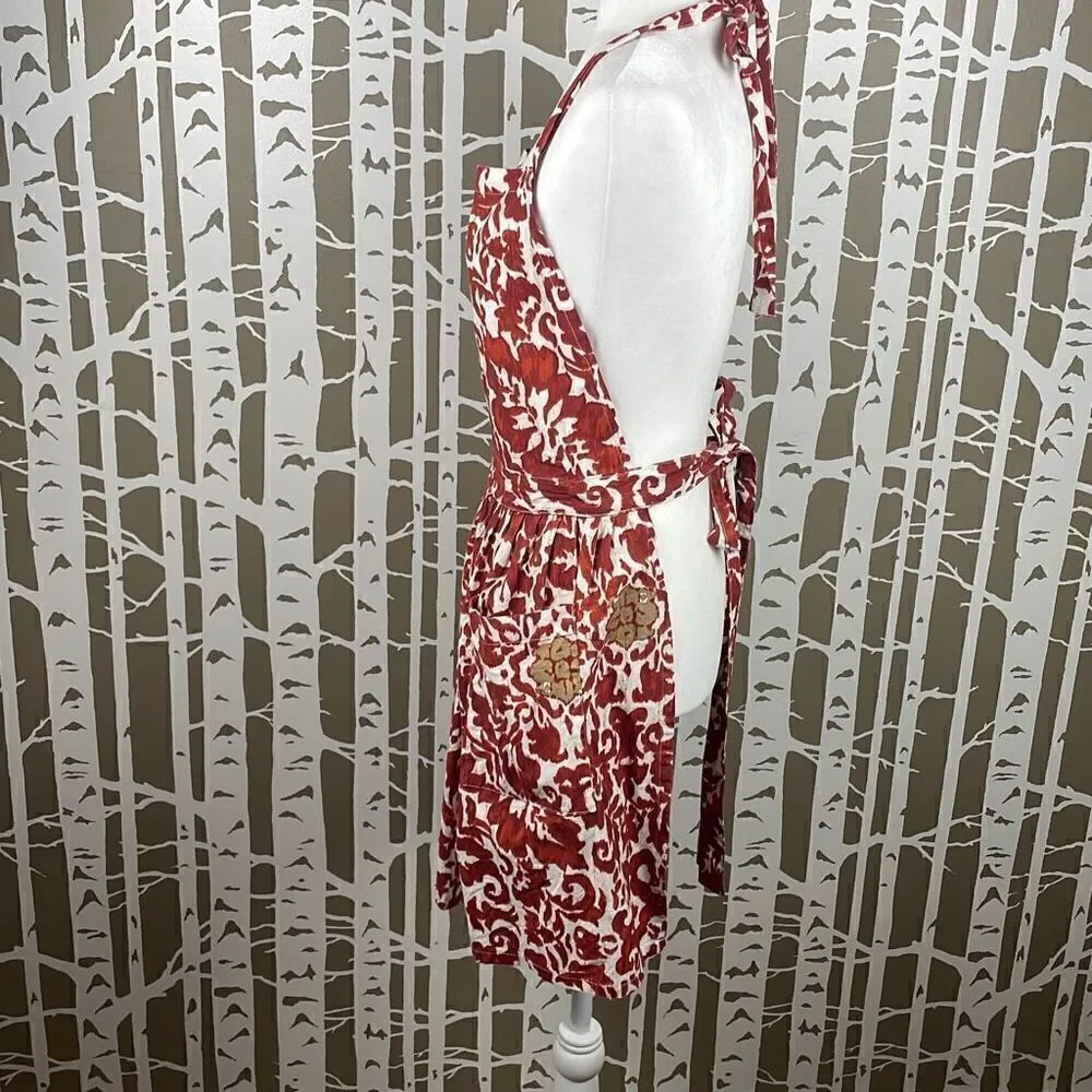 Tag Abstract Floral Printed Apron